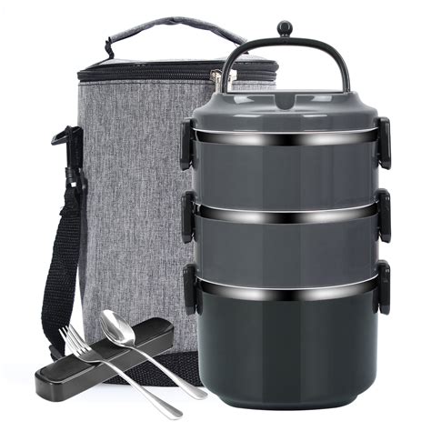 stackable lunch box stainless steel|stackable stainless steel lunch containers.